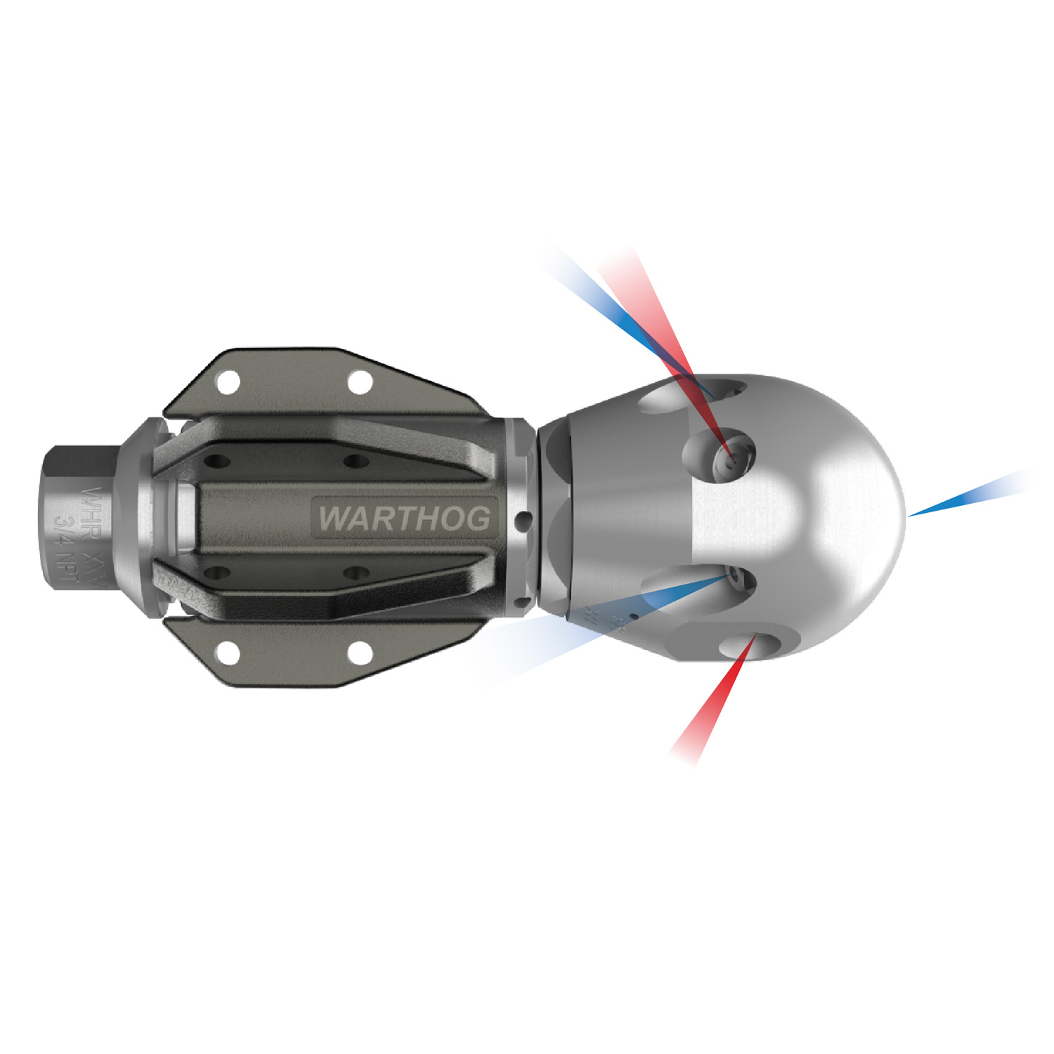 Warthog WH sewer nozzle for medium to large pipes