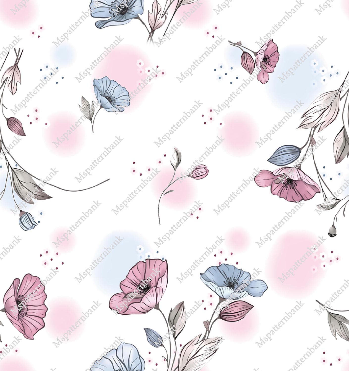 Elegant Floral Seamless Pattern Design