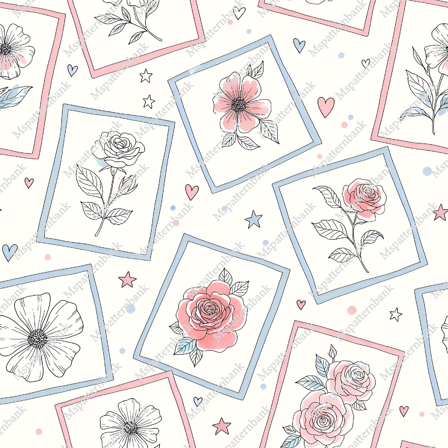 Soft Pastel Floral Seamless Design