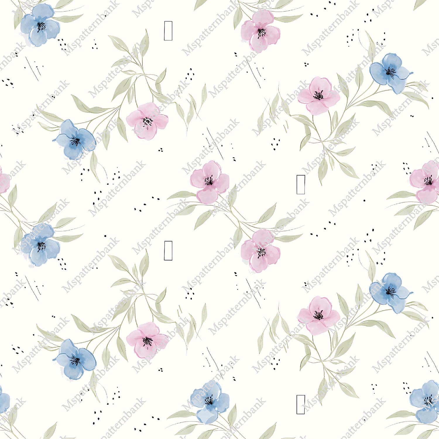 Hand Drawn Floral Seamless Pattern