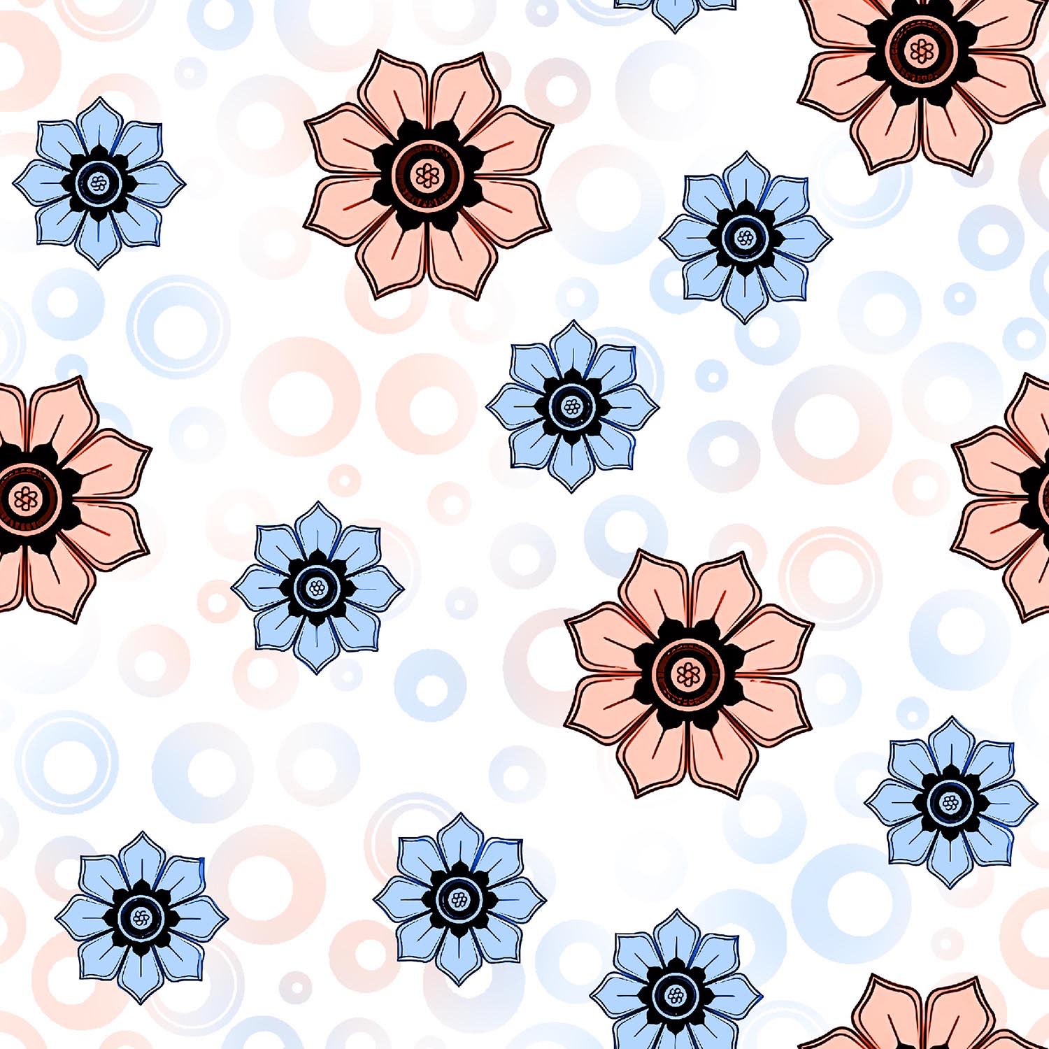 Colorful Floral Seamless Textile Pattern Colorful Floral Seamless Textile Pattern