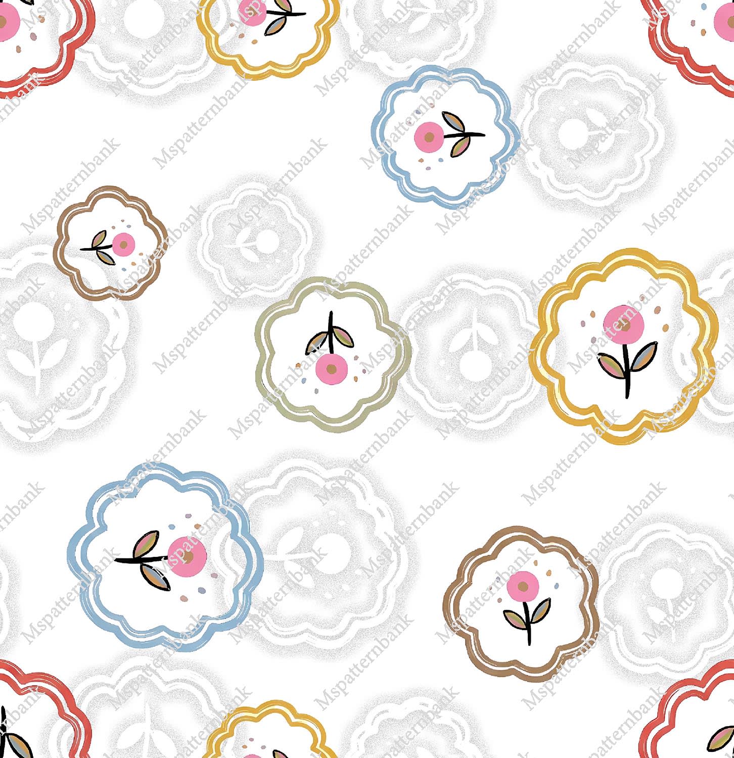 Cute Floral Allover Seamless Pattern Cute Floral Allover Seamless Pattern