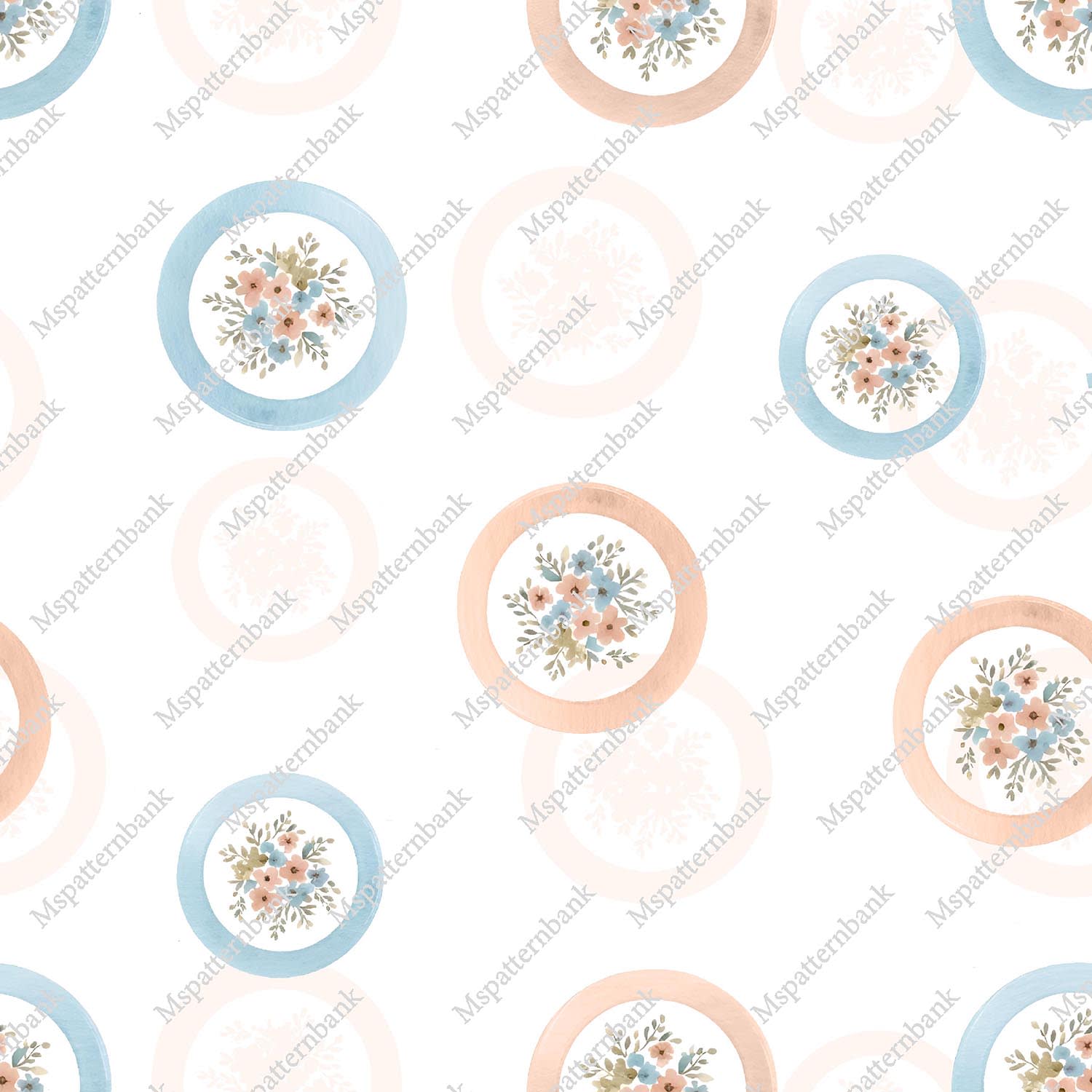 Romantic Floral Seamless Allover Pattern