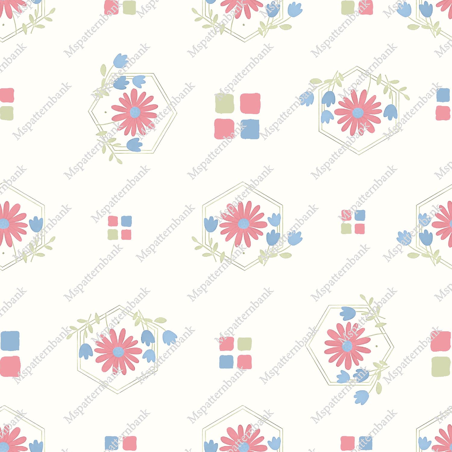 Soft Pastel Floral Seamless Design