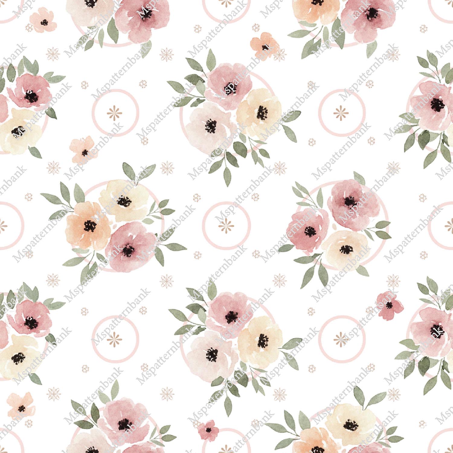 Soft Pastel Floral Seamless Design