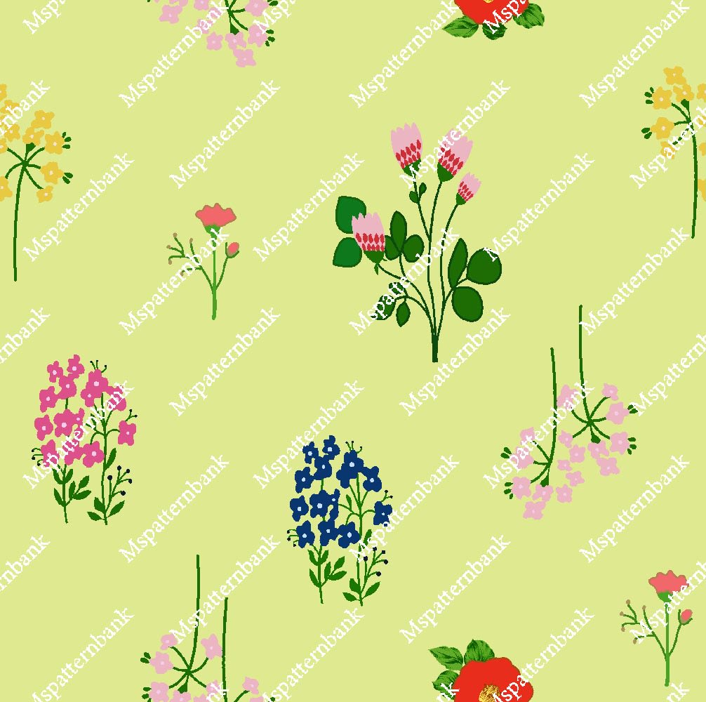 Romantic Garden Flower Seamless Pattern Design Style