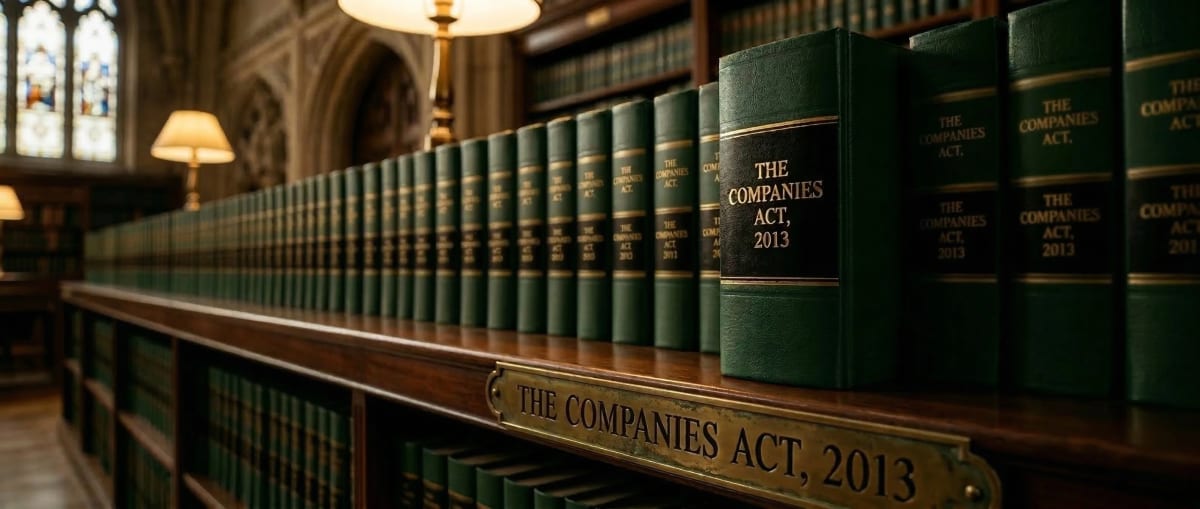 Company law compliance and corporate governance illustration