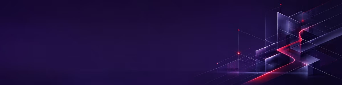 Abstract dark-purple banner of intersecting geometric planes and a winding red line, representing the layered amendments made by the Taxation and Other Laws (Amendment) Act 2026