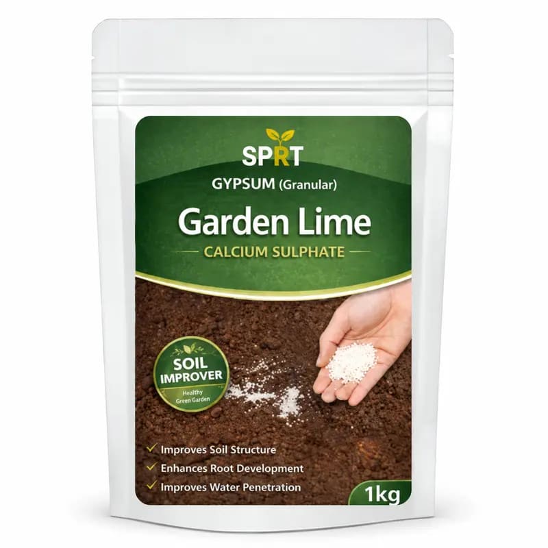 SPRT Garden Lime Gypsum Granular 1kg – Soil Conditioner