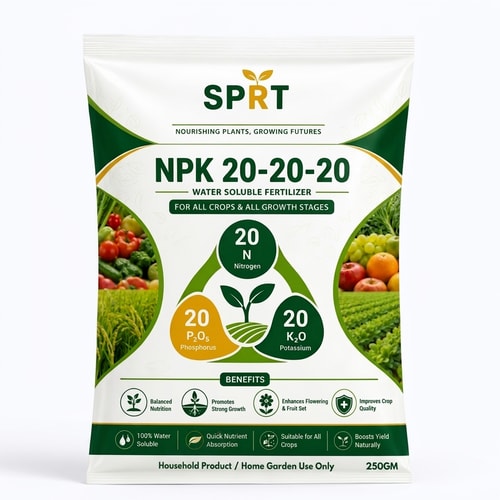 SPRT NPK 20-20-20 Fertilizer 250 g – Balanced Plant Nutrition