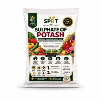 SPRT Sulphate of Potash 250g – Potassium Fertilizer for Plants — Home & Garden Care