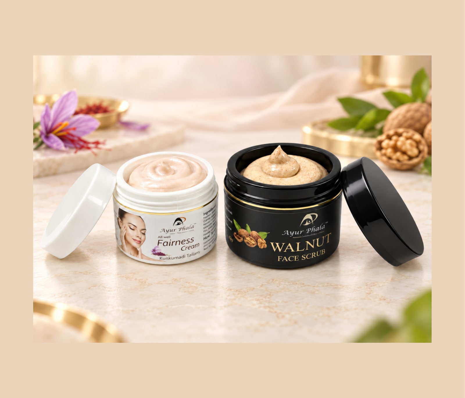 SCRUBBER + FAIRNESS CREAM  COMBO PACK