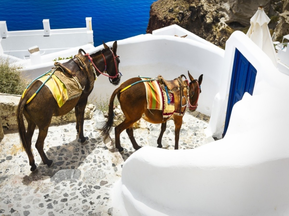 Día 1 — Arrivée à Santorin