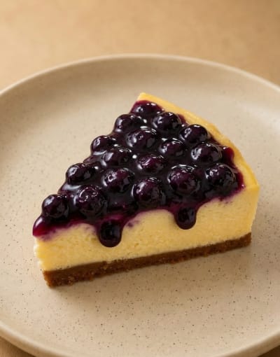 Blueberry Cheesecake Slice