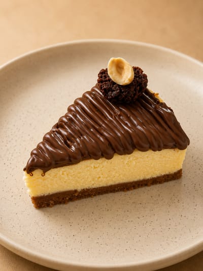 Nutella Cheesecake Slice