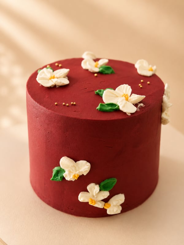Merlot Magnolia Cake