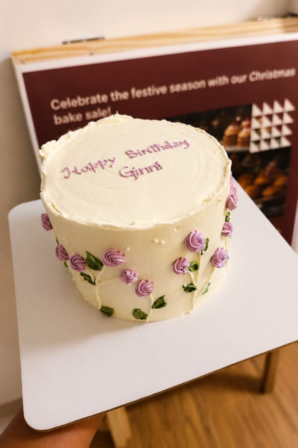 Lilac Rose Vine Cake