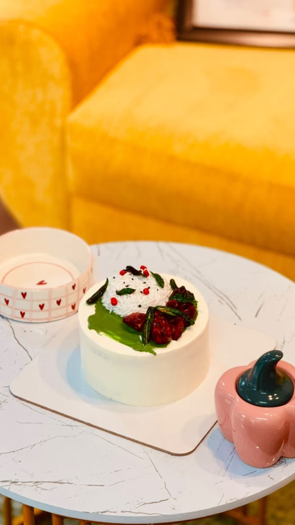 Curd Rice Surprise Cake
