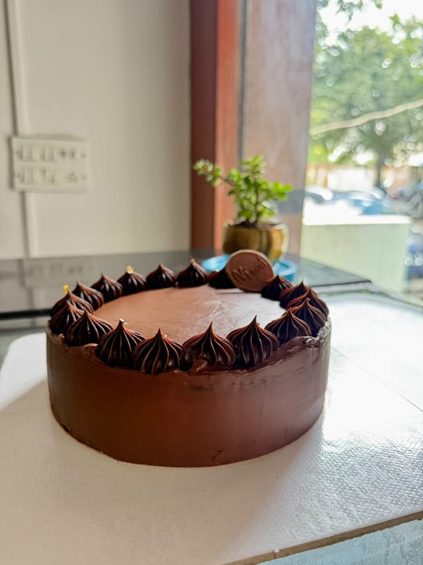 Gold Leaf Chocolate Ganache Cake