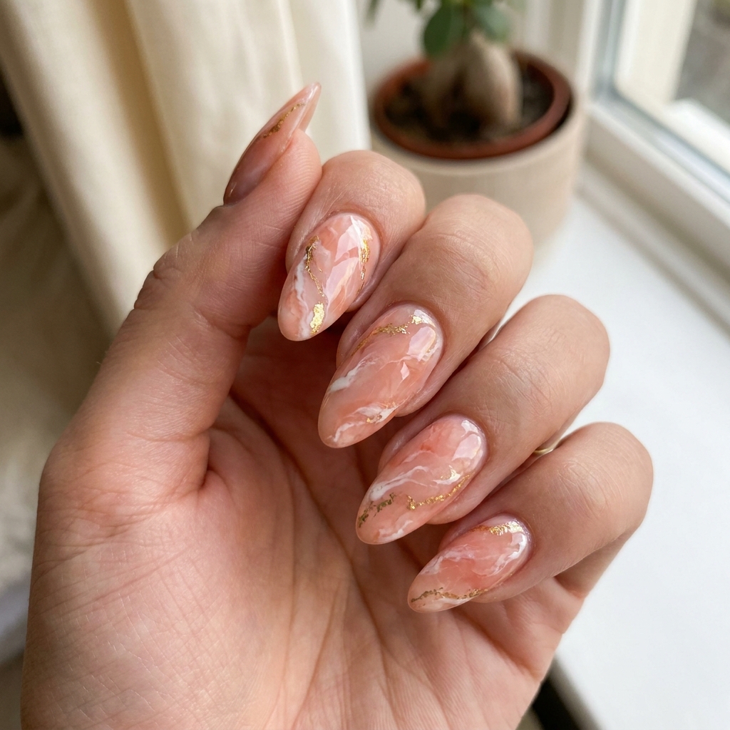 Gorgeous Peachy Marble
