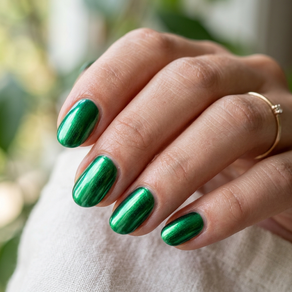 Metallic Green Glam
