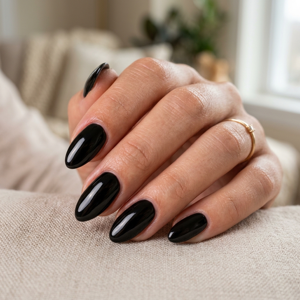 Glossy Black Elegance