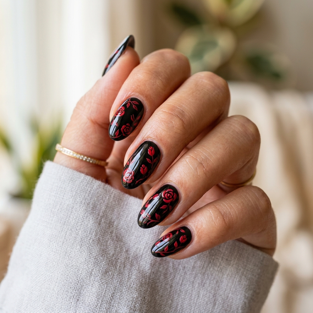 Chic Black and Red