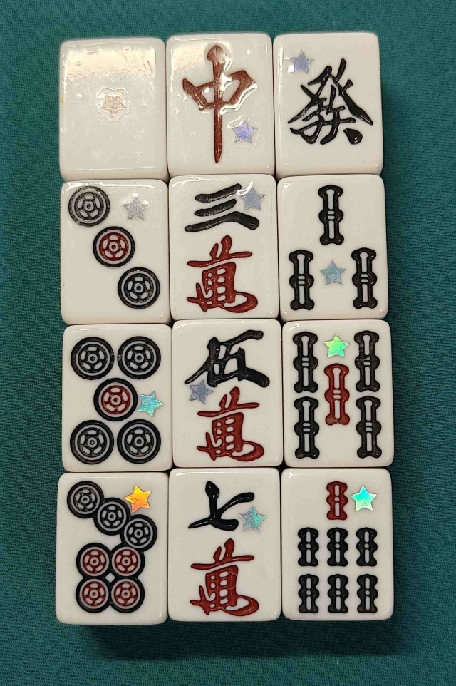 Chroma-jong Tiles marked for hand-shuffling