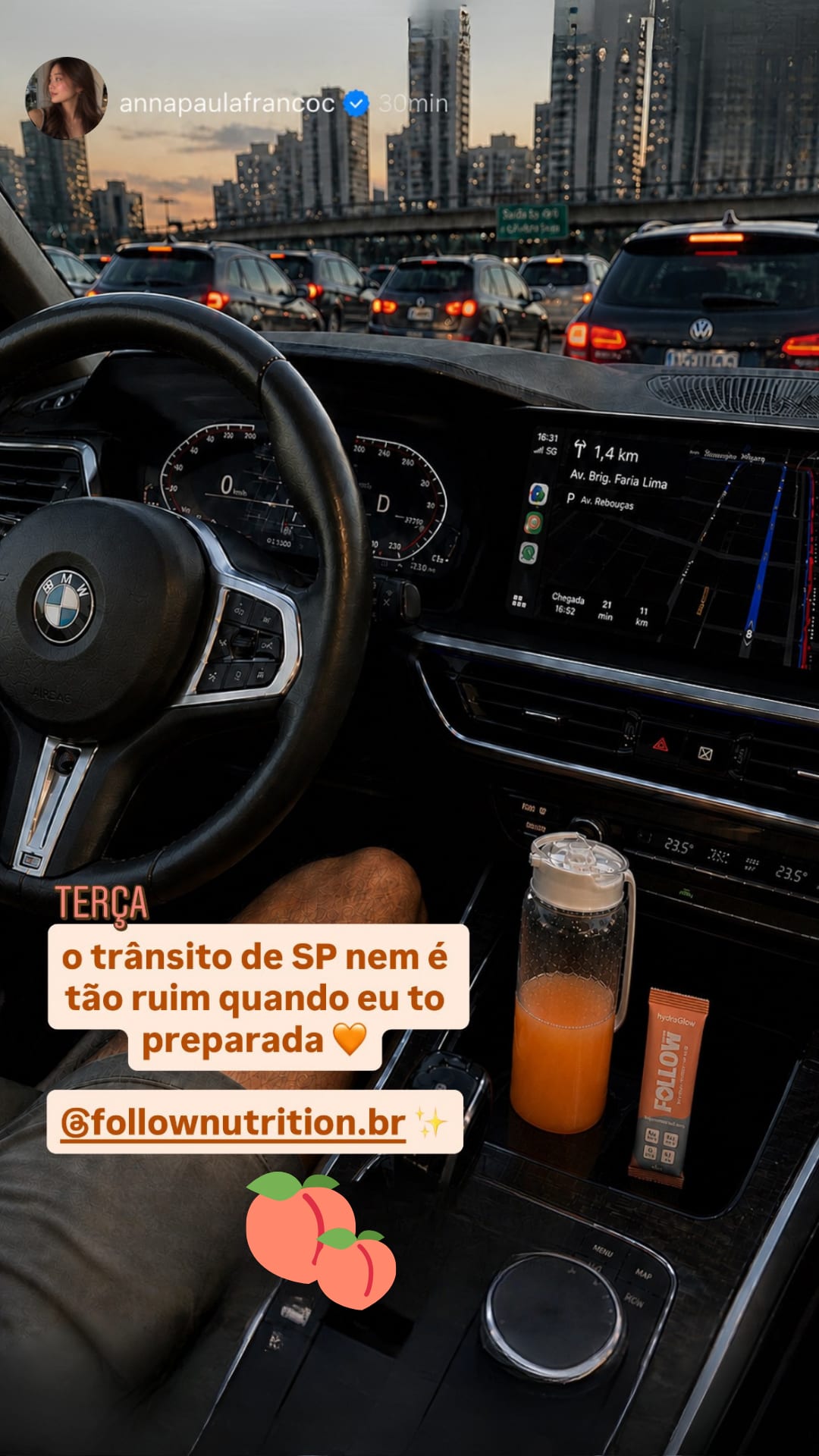 Story de Anna Paula Franco