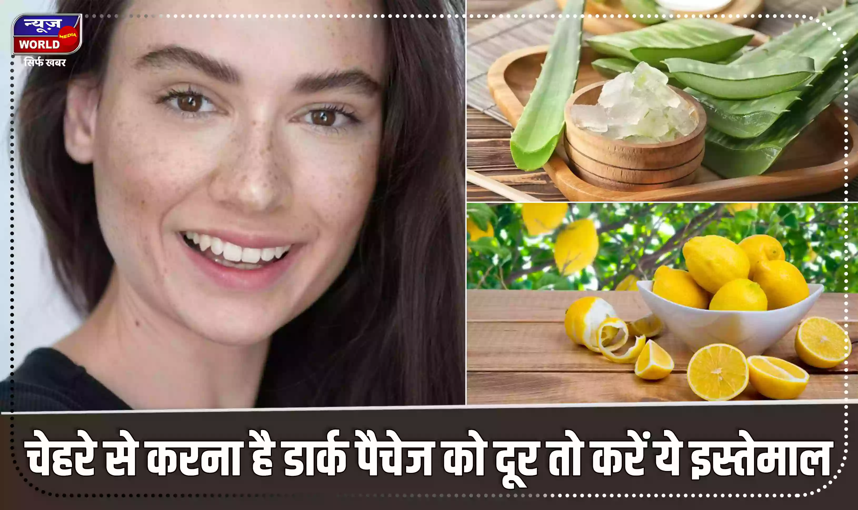 चेहरे से करना है डार्क पैचेज को दूर, तो एलोवेरा और नींबू का ऐसे करें इस्तेमाल, जल्द होगी स्किन निर्मल