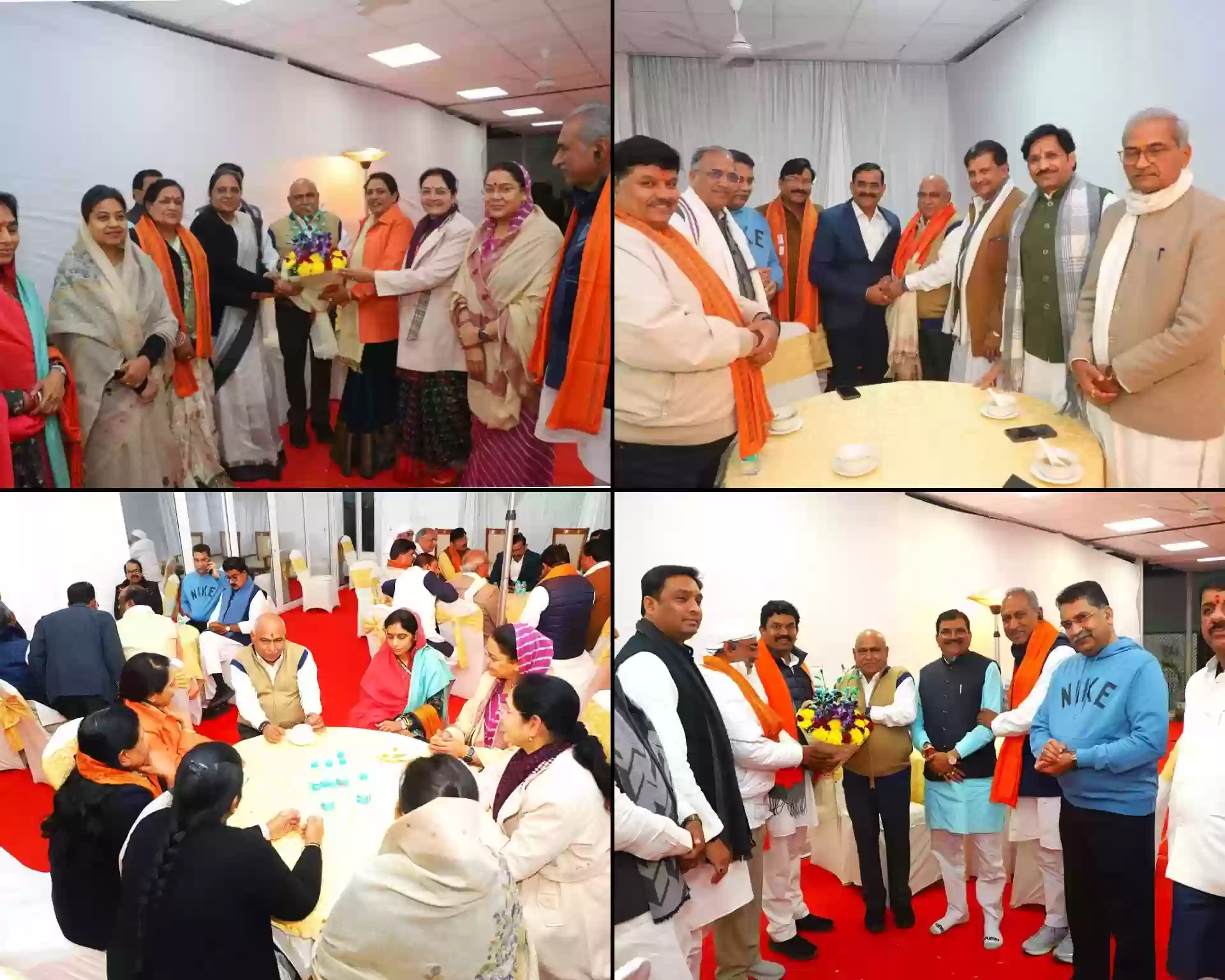 सहभोज के बहाने संगठन मजबूत करने की कवायद, दिल्ली में सांसदों से मिले एमपी बीजेपी अध्यक्ष