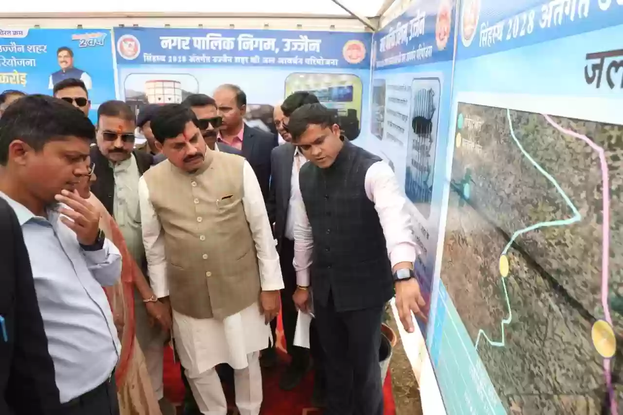 सिंहस्थ 2028 की तैयारी तेज: उज्जैन में 1133 करोड़ की जल आवर्धन परियोजना का भूमिपूजन, आयुर्वेदिक AIIMS बनाने का ऐलान