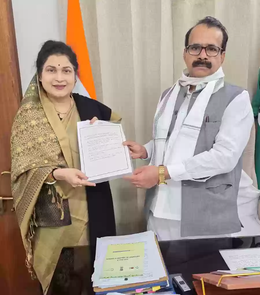 केंद्रीय राज्यमंत्री जॉर्ज कुरियन से मिलीं राज्यमंत्री कृष्णा गौर, भोपाल में डॉ. एपीजे अब्दुल कलाम सिम्युलेटरी स्पेस सेंटर की स्थापना का दिया प्रस्ताव