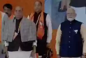 बीजेपी राष्ट्रीय अधिवेशन में आचार्य विद्यासागर जी महाराज के महाप्रयाण पर रखा गया मौन