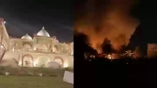 भोपाल के होटल में शादी के रिसेप्शन के दौरान सिलेंडर ब्लास्ट, 50 फीट ऊंची उठीं लपटें; टला बड़ा हादसा
