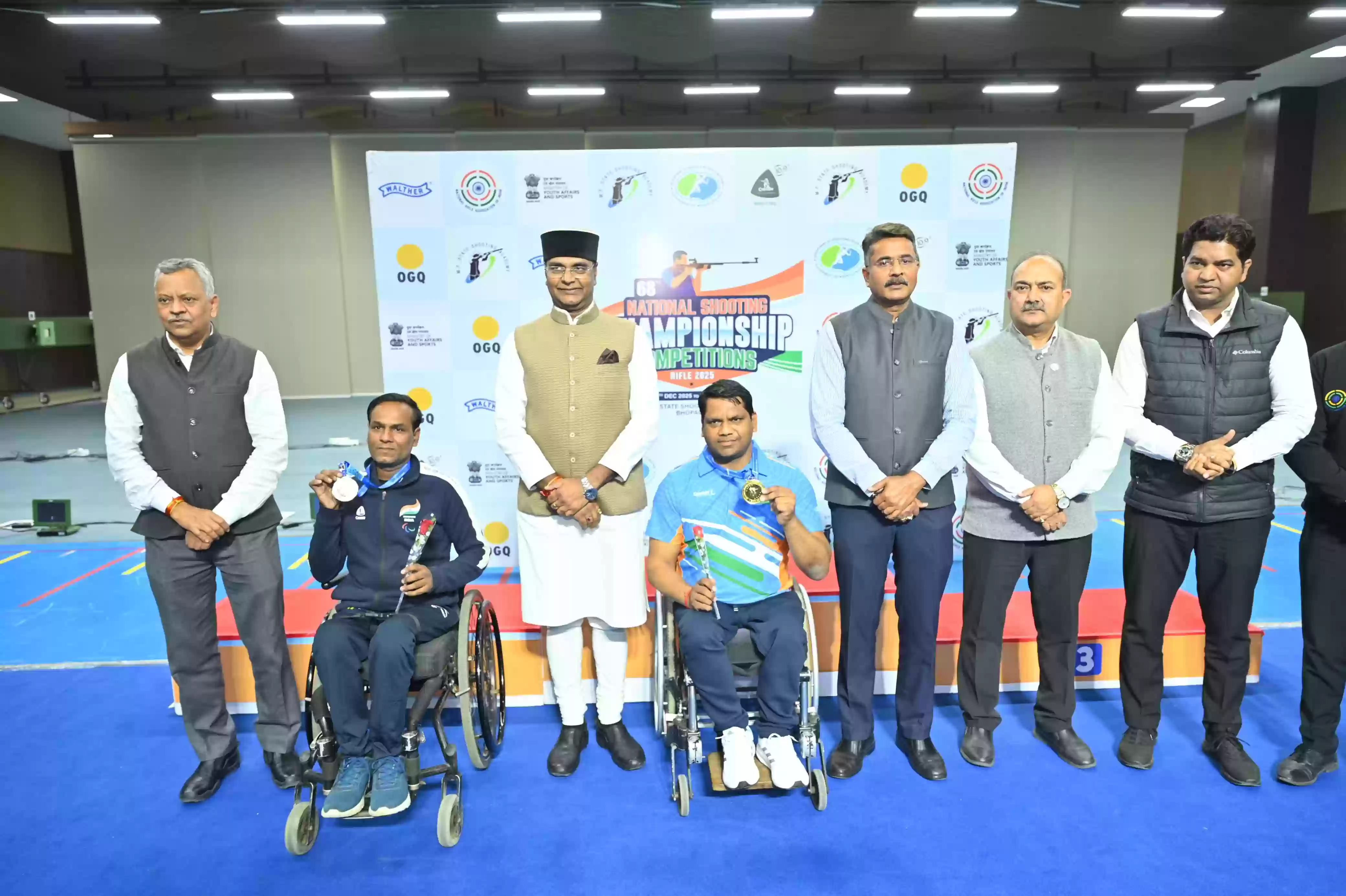 भोपाल में 68वीं नेशनल शूटिंग चैंपियनशिप का आयोजन, मंत्री  विश्वास सारंग ने किया 50 मीटर राइफल इवेंट के विजेताओं को सम्मानित