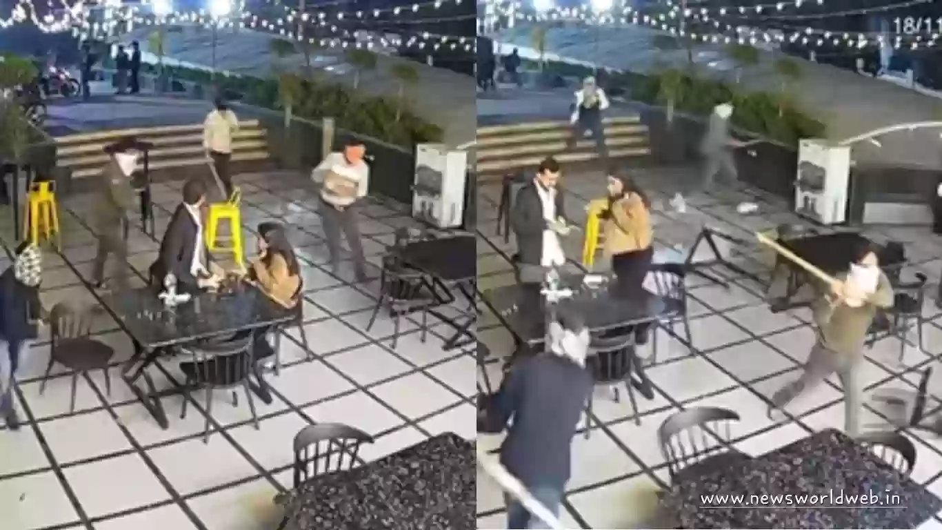 तलवारें, डंडे और 20 नकाबपोश हमलावर! भोपाल कैफे में आधी रात को हुआ तांडव, CCTV में कैद हुआ पूरा मामला