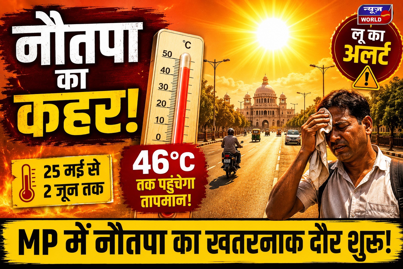 MP Weather Alert: नौतपा में आग उगलेगा आसमान, लू और तपिश से बढ़ेगी परेशानी