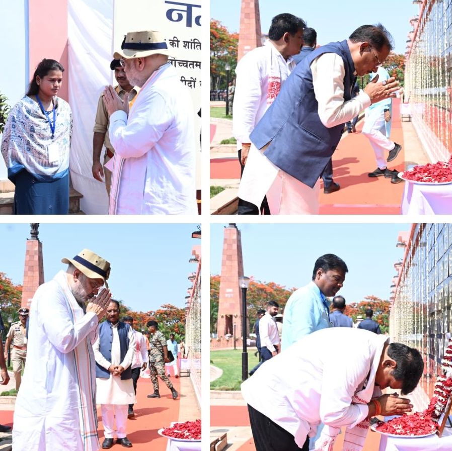 केंद्रीय गृहमंत्री अमित शाह ने जगदलपुर के अमर वाटिका में शहीदों को दी श्रद्धांजलि, कहा- वीर जवानों का त्याग कभी नहीं जाएगा व्यर्थ