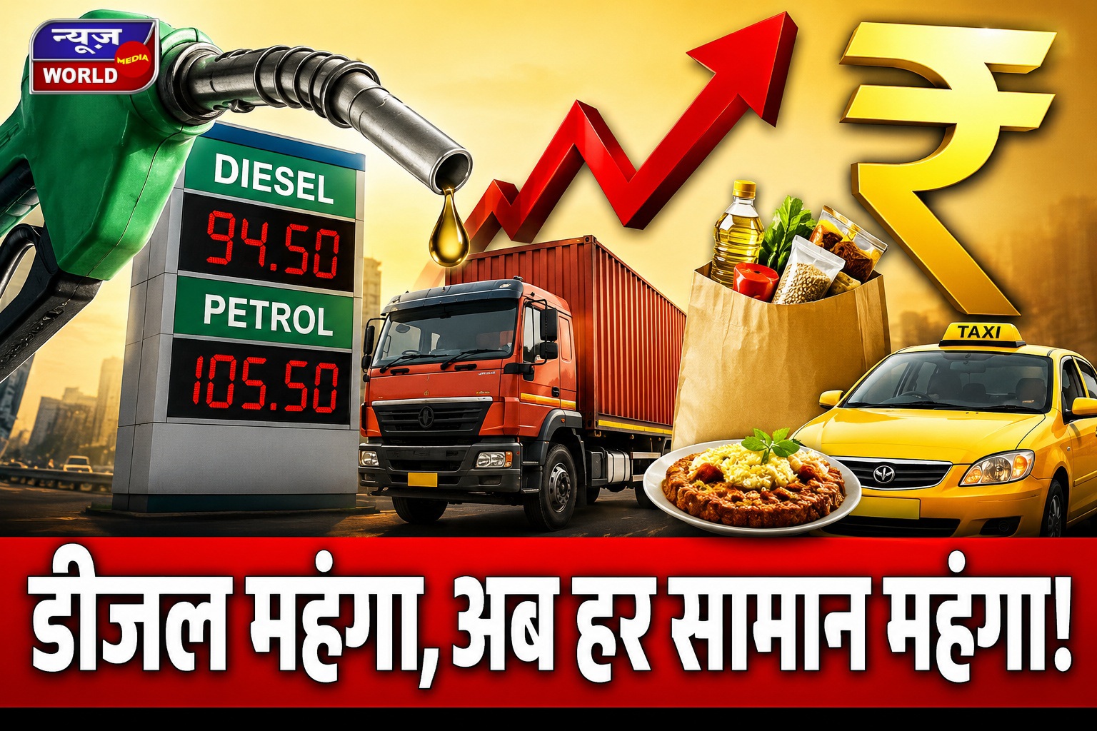 पेट्रोल-डीजल महंगा: अब ट्रांसपोर्टर्स और टैक्सी यूनियन बढ़ाएंगे किराया, किराना से होटल तक सबकुछ होगा महंगा