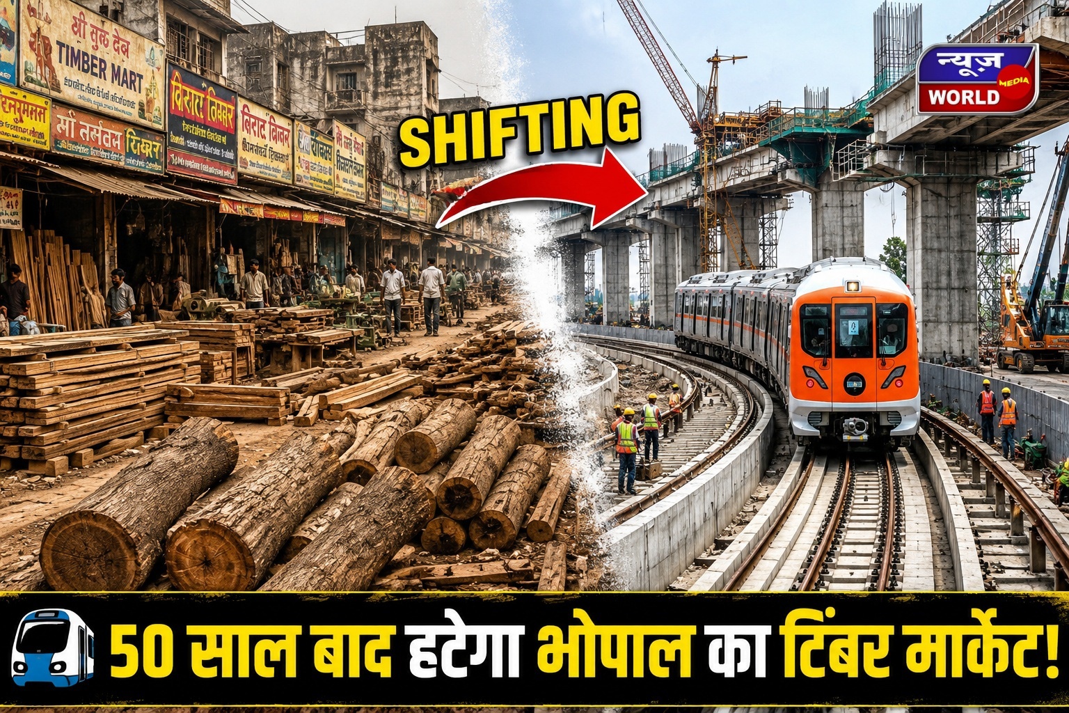 भोपाल में 36 आरा मशीनें होंगी शिफ्ट, अब तेज होगा मेट्रो का अंडरग्राउंड काम