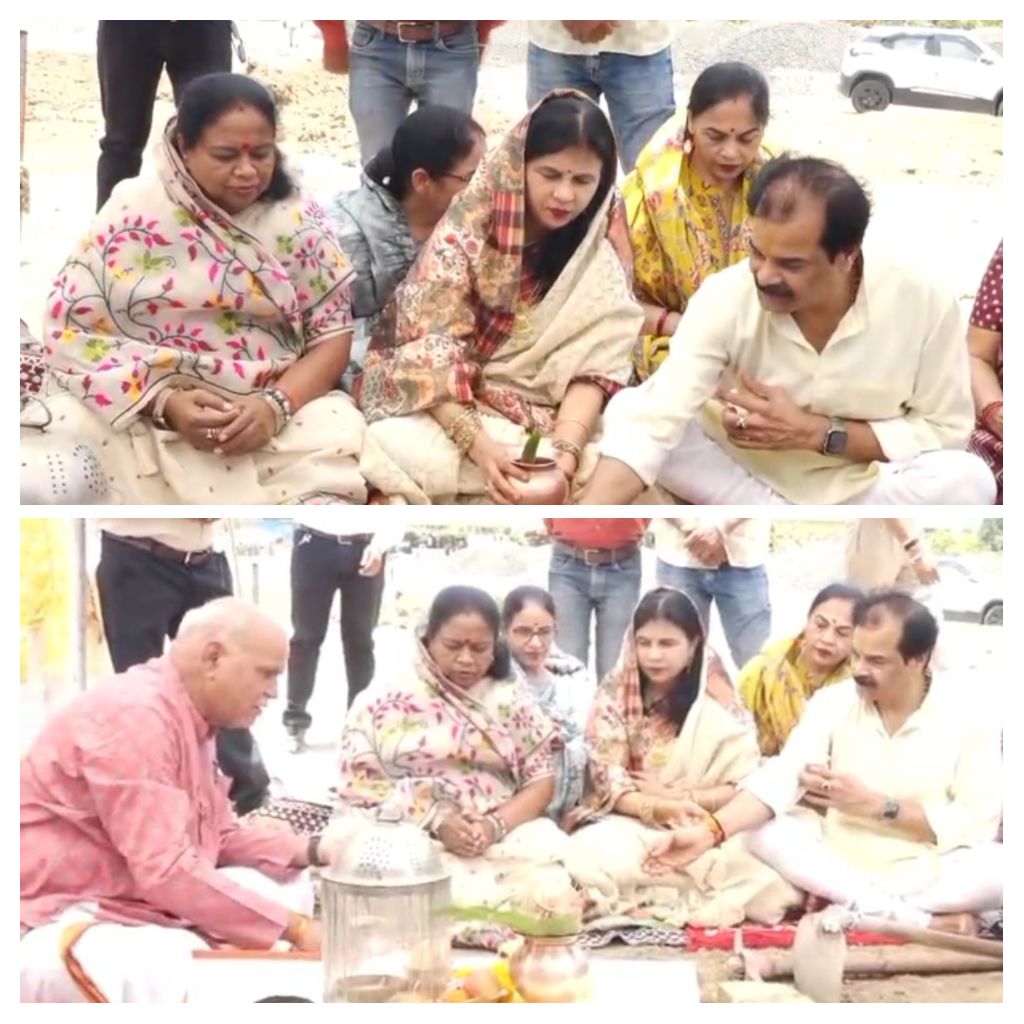 रुद्राक्ष किंग्सटन में 13 से 19 जून तक प्रसिद्ध कथावाचक देवकीनंदन ठाकुर महाराज सुनाएंगे श्रीमद् भागवत कथा, महापौर मालती राय ने किया भूमिपूजन