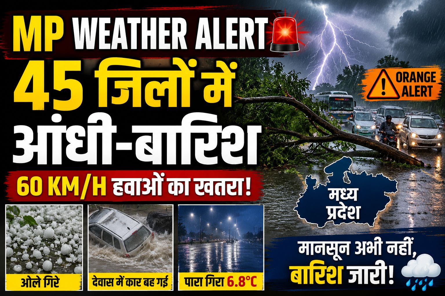 MP Weather Update: मानसून अभी दूर, फिर भी बारिश ने मचाई हलचल, जानें कब होगी एंट्री
