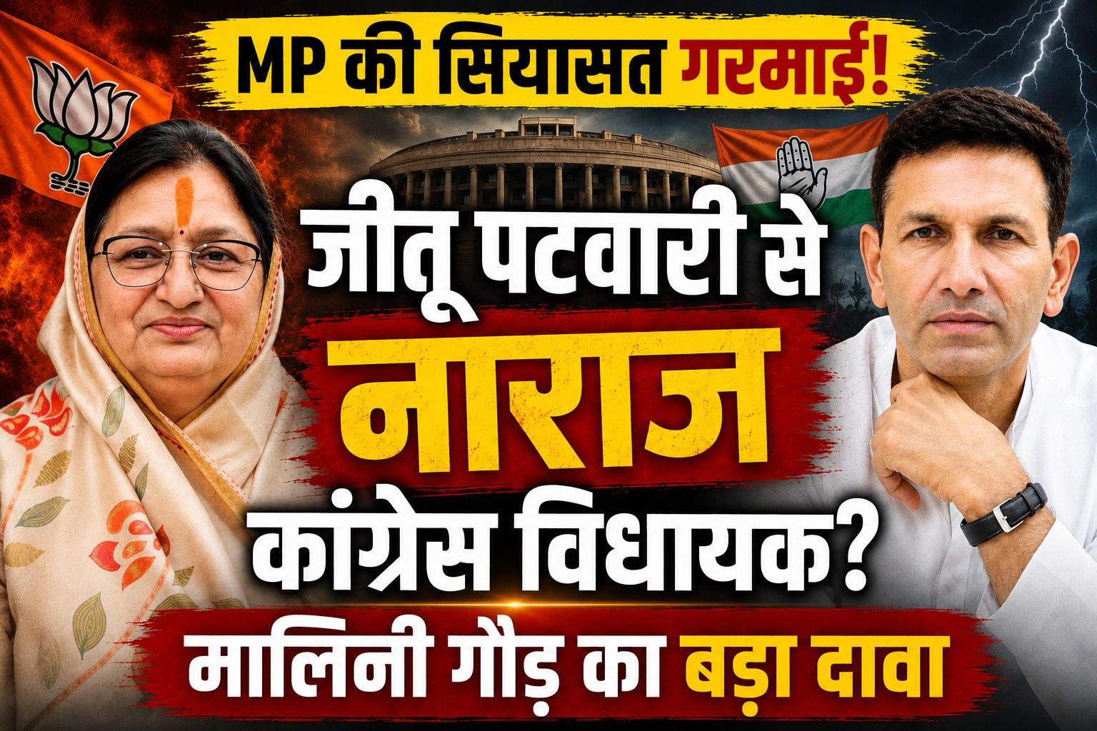 जीतू पटवारी से नाराज कांग्रेस विधायक? BJP विधायक मालिनी गौड़ ने किया बड़ा दावा, कई विधायक भाजपा में आना चाहते हैं