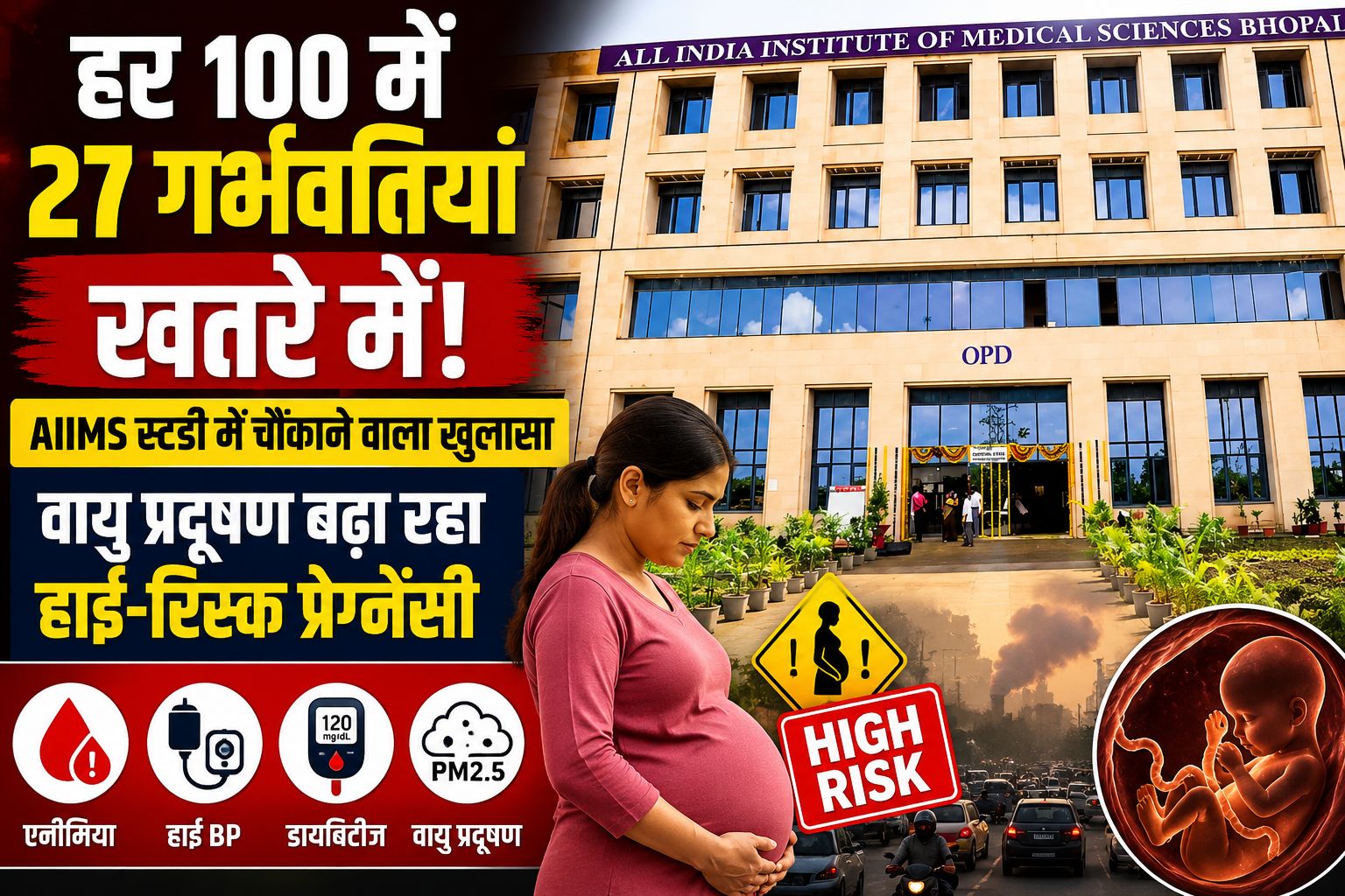 मध्य प्रदेश में बढ़ीं हाई-रिस्क प्रेग्नेंसी, हर 100 में 27 गर्भवतियां खतरे में; AIIMS ने बताया बड़ा कारण