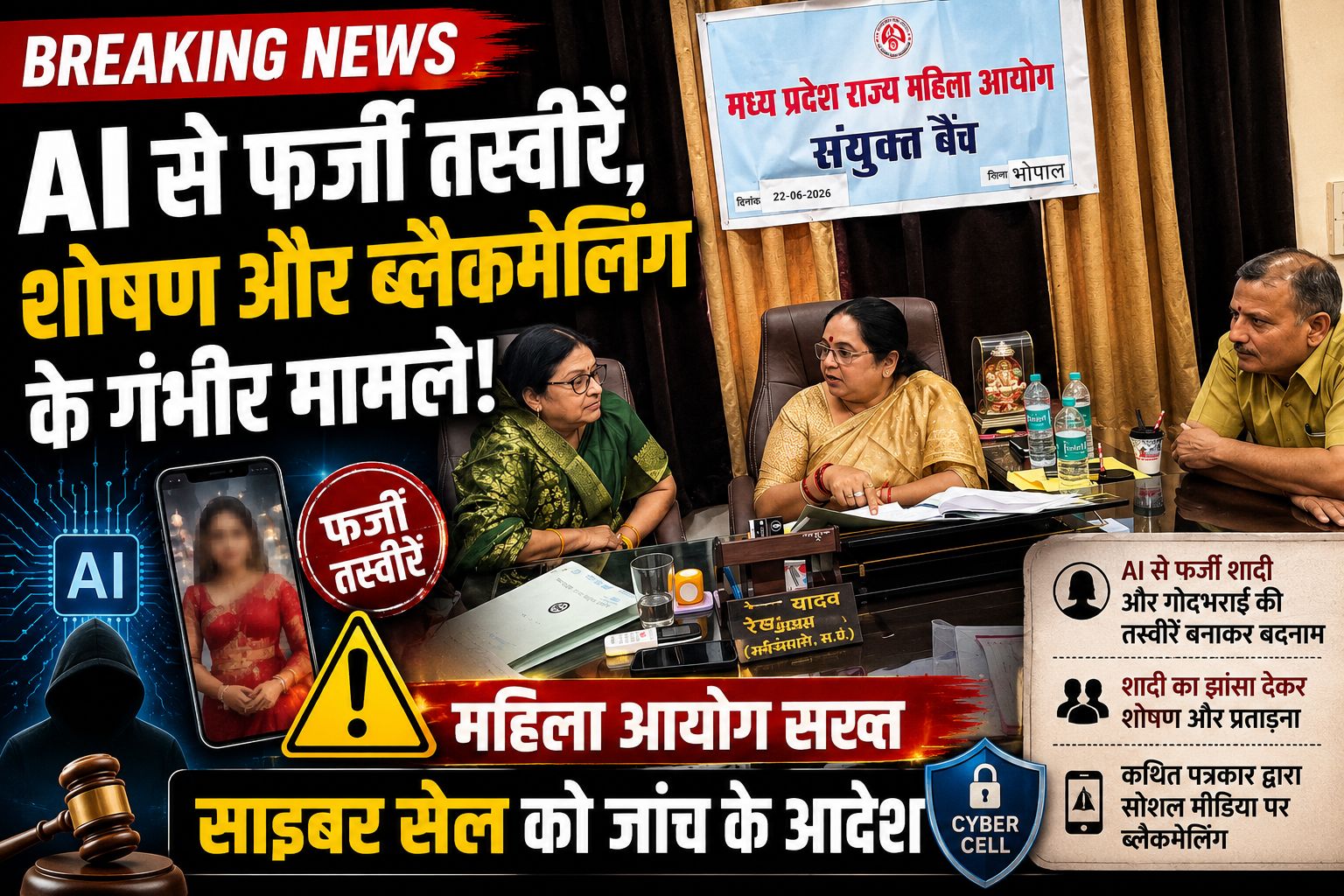 AI से बनाई फर्जी शादी की तस्वीरें, महिला आयोग पहुंचा मामला; कई मामलों में तत्काल कार्रवाई के निर्देश