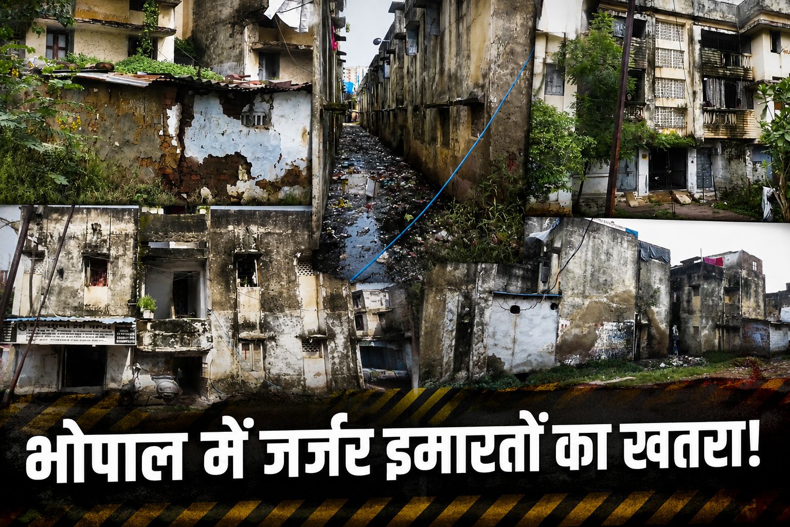 भोपाल के इन इलाकों में है सबसे ज्यादा जर्जर इमारतें, नगर निगम की रिपोर्ट ने बढ़ाई चिंता