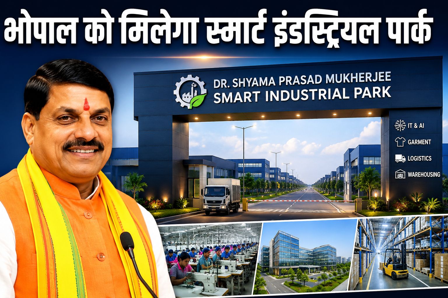 सीएम मोहन यादव आज करेंगे स्मार्ट इंडस्ट्रियल पार्क का भूमिपूजन, भोपाल को मिलेगी नई औद्योगिक पहचान