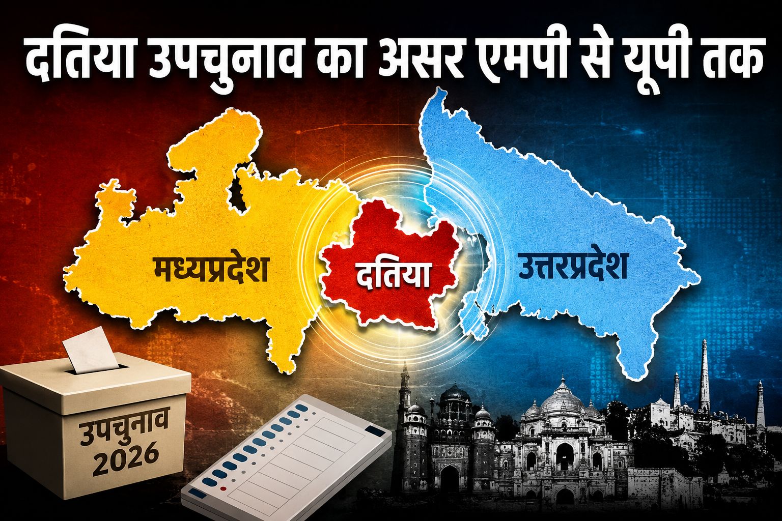 दतिया उपचुनाव का असर एमपी से यूपी तक, भाजपा-कांग्रेस के लिए क्यों बनी प्रतिष्ठा की सबसे बड़ी राजनीतिक परीक्षा