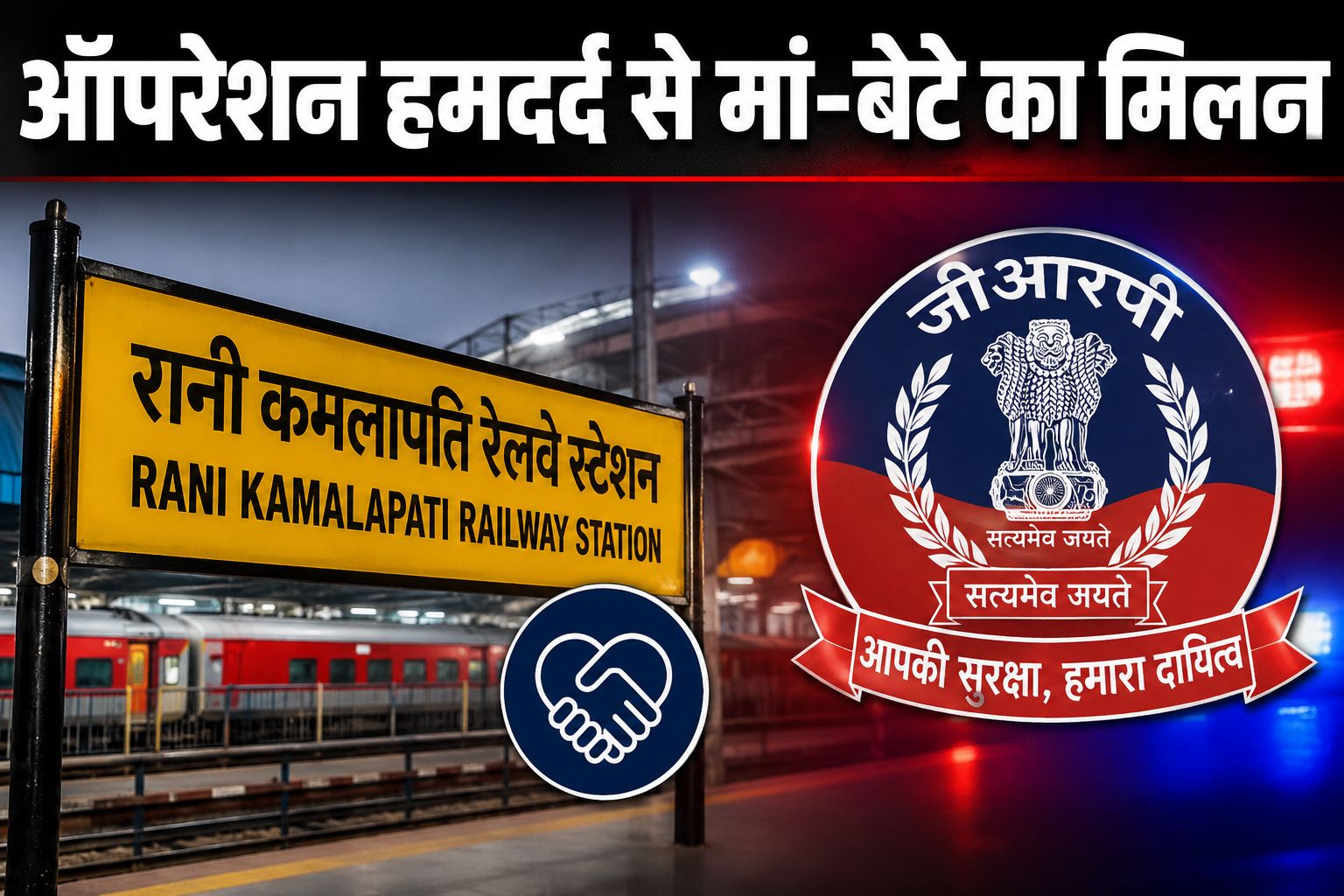 सतना से भोपाल अकेले ट्रेन में आया 10 वर्षीय बालक, जीआरपी ने सुरक्षित मां तक पहुंचाया